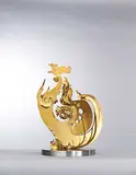 Yuyu Yang, Fire of Life, 1982, stainless steel, titanium plated no. 2/10