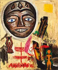 Wu Tien-chang, Aboriginal Melody, Oil on canvas