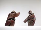 Ju Ming, Taichi Series - Shadow Boxing, 1998, Wooden sculpture