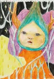 Moe Nakamura, Growth, 2017, Pastel on paper