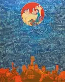 Xue Song, Mah-Jong, 2007, Mixed Media on canvas