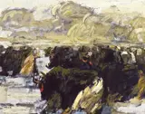 Wang Kun, Highland Symphony IV, 1998, Oil on canvas