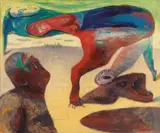 Fu Ching-Li, Deformed Figures, 1992, Oil on canvas