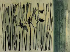 Wall by Rusong Xiao, 1989, Watercolor on paper, sold Dec 2007