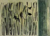 Rusong Xiao, Wall, 1989, Watercolor on paper