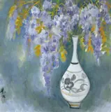 Lin Fengmian, Flowers in Vase