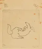 Sanyu, Horse, 1930, Etching on paper, edition no. 18/30
