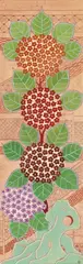 Yuan Jai, Hydrangea Blossoms, 2006, Gouache on silk