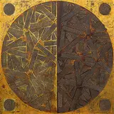 Huang Gang, Scripture, 2006, Mixed media on board