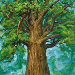 Chang Chen-yu, Tree, Oil on canvas