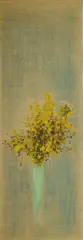Chiou Bing-heng, Vase with Flowers, Oil on canvas