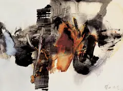 Chuang Che, 8620, 1986, Acrylic on paper