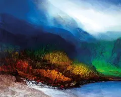 Jan Chin-shui, Harmony of Nature, 2004, Mixed media on canvas