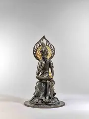 Yang Mao-lin, Contemporary Bodhisattva in
Great Future of Maha, 2005, Bronze sculpture with gold foil, edition 4/6