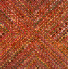 Ding Yi, Appearance of Crosses 2002-1, 2002, Acrylic on tartan