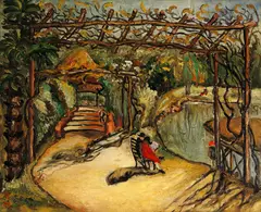 Tan Teng-pho, French Park, Shanghai, 1933, Oil on canvas