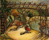 Tan Teng-pho, French Park, Shanghai, 1933, Oil on canvas