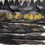 Lin Fengmian, Layers of Mount Scene