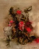 Roses by Zhou Chunya, 1996, Oil on canvas, sold Dec 2009