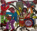 Robert Combas, Les Rockeurs, 2002, Acrylic on canvas