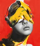 Naritaka Satoh, Star 17, 2021, Pencil, acrylic, paper on panel