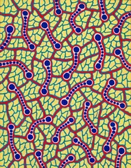 Infinity-Nets by Yayoi Kusama, 1996, Acrylic on canvas, offered Dec 2022