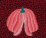 Red Pumpkin by Yayoi Kusama, 1989, Acrylic on canvas, sold Dec 2012