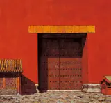 Li Kai, Gate of the Palace, 1998, Oil on canvas
