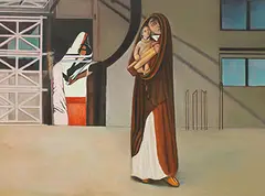 Hwang Jyi, Incident in an Art Museum, 1991, Oil on canvas