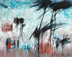 John Way, Abstract, 1998, Oil on canvas