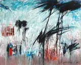 John Way, Abstract, 1998, Oil on canvas
