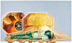 Budi Kustarto, Cinnamon Raisin and Ice Cream, 2008, Oil on canvas