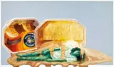 Budi Kustarto, Cinnamon Raisin and Ice Cream, 2008, Oil on canvas