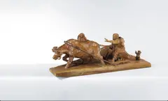 Buffalo by Ju Ming, 1990, Wooden sculpture, sold Jun 2010
