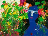Hot Love by Walasse Ting, 1977, Acrylic on canvas, sold Dec 2006