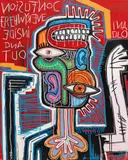 Daniele Oldani, Confusion, 2022, Acrylic and oil pastels on canvas
