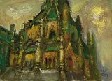 Shen Che-Tsai, Parliament of Canada, 1993, Oil on canvas