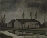 Bernard Buffet, Maison au bord du canal