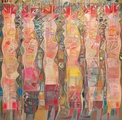 Michell Hwang, A Group of Women in East Taipei, 1992-1994, Oil on canvas