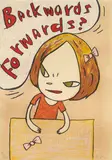 Backwards Forwards by Yoshitomo Nara, 2012, Woodcut,ed. 39/50, sold Jun 2024