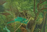 Lien Chien-hsing, Man Hidden in the Woods and Brooks, 1999, Oil on canvas
