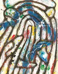 Tsuyoshi Maekawa, Work, 2013, Mixed media on canvas