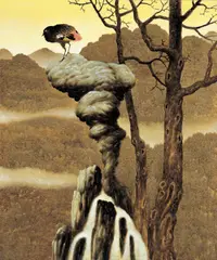 Huang Tingjian - Autumn by Gao Huijun, 2005, Oil on canvas, sold Dec 2007