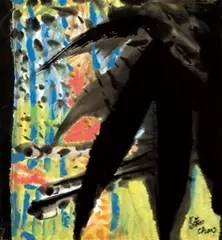 Chao Chung-Hsiang, Fish Swimming, Acrylic, ink and color on paper