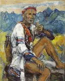 Chen Yin-Hui, Aboriginal, 1980, Oil on canvas