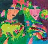 Open All Windows and Let Me In by Walasse Ting, Acrylic on rice paper, offered Jun 2017