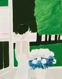 André Brasilier, Fenêtre sur le parc, 1976, Oil on canvas