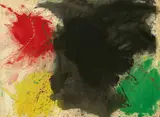Walasse Ting, Abstraction, 1962, acrylic on canvas