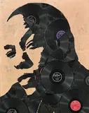 Thierry Guetta, Dr. Dre, Broken Vinyls and CDs on Wood
