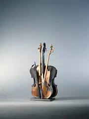 Violon Double Phoenix by Arman, 2004, Bronze sculpture, edition no. I / XXX AP, sold May 2014